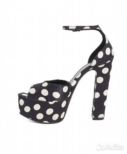 Босоножки Saint Laurent Jodie Sandals with Polka D