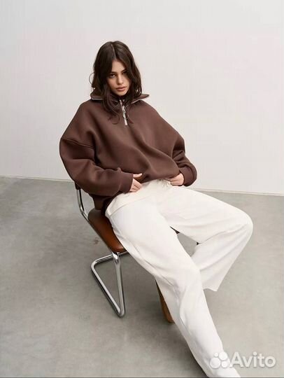 Свитшот оверсайз на молнии