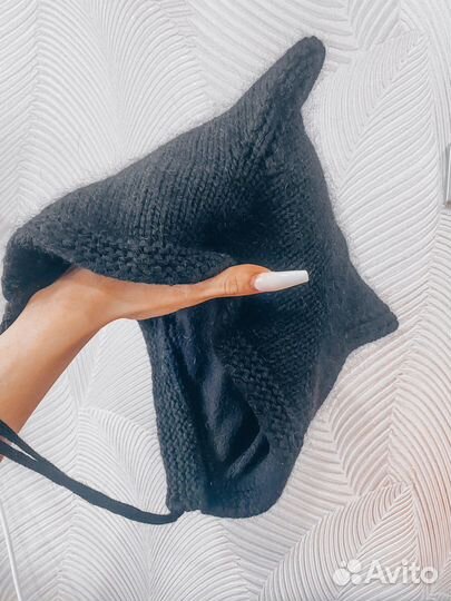 Шапка с ушками женская