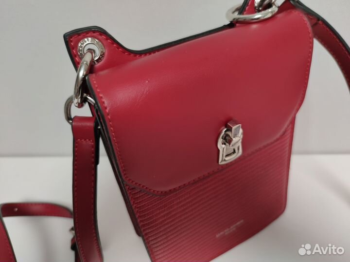 Сумка красная через плечо