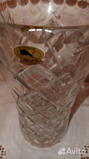 Хрустальная ваза, новая Borisov