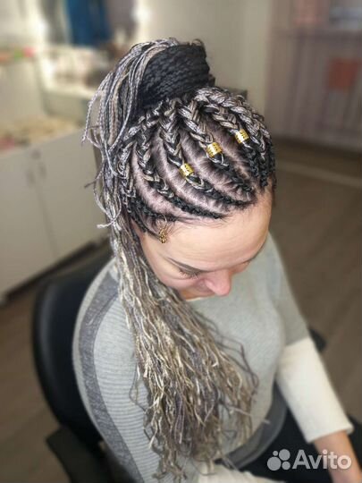 Зизи косички в брейды и в хвост