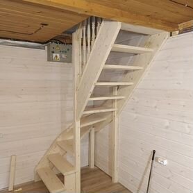 Деревянные лестницы с монтажом под ключ