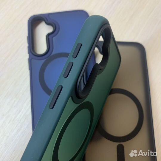 Чехол на Samsung S23FE MagSafe зеленый