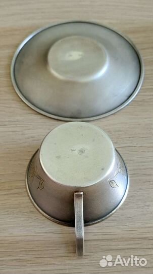 Кофейная пара из серебра