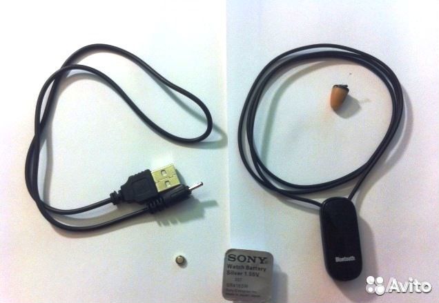 Блютуз микронаушник с капсулой 9мм