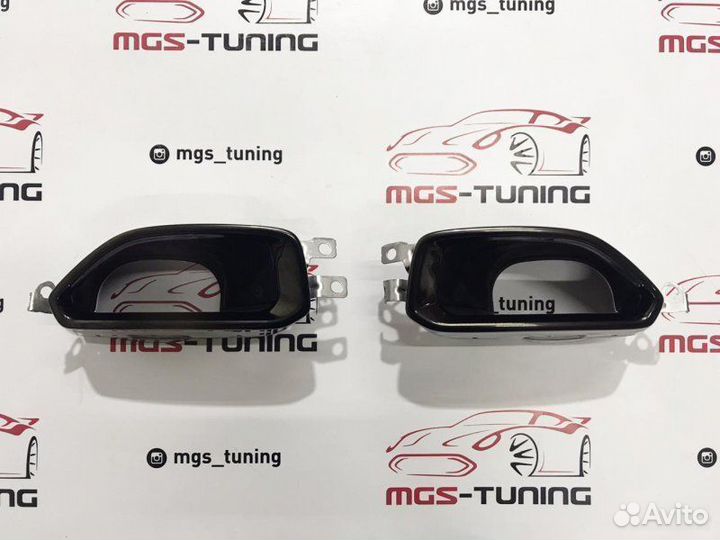 Насадки в стиле 340 черные для BMW 3 series G20