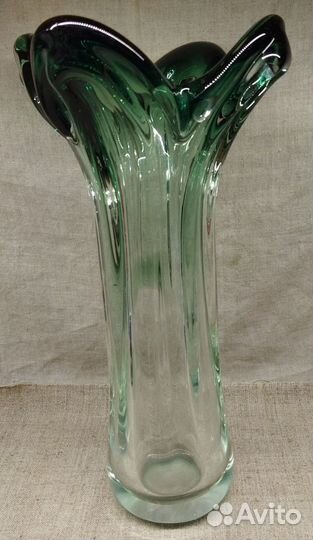 Ваза. Цветное Чешское стекло СССР
