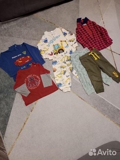 Детские вещи пакетом на мальчика 86 92