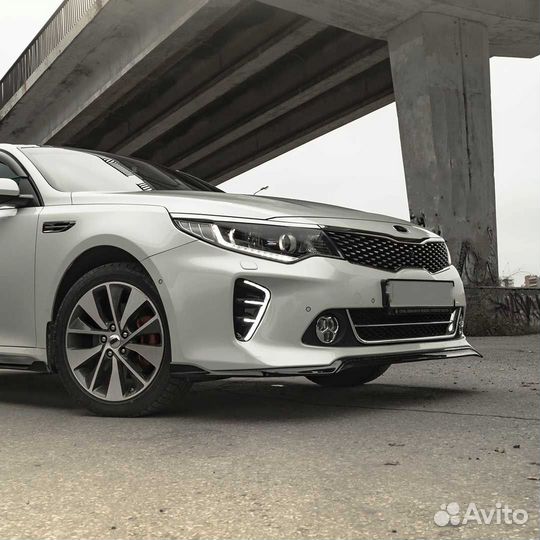 Юбка переднего бампера для Kia Optima IV GT-Line