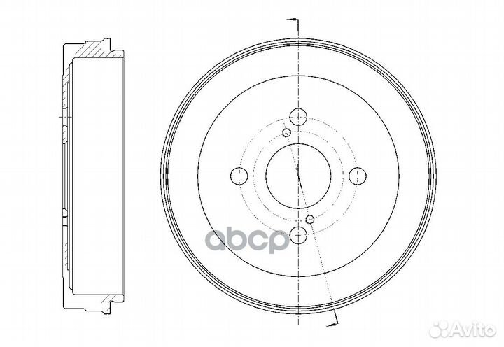 Барабан тормозной G-brake GD-06673 4243152020