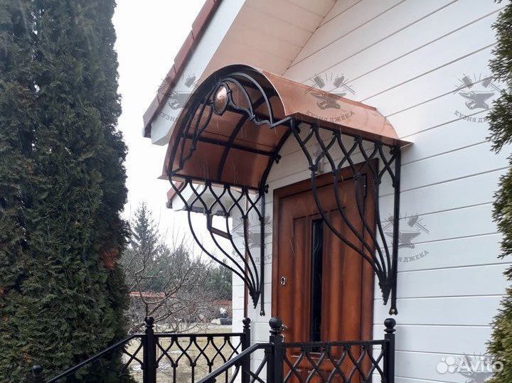 Навес козырек входная группа