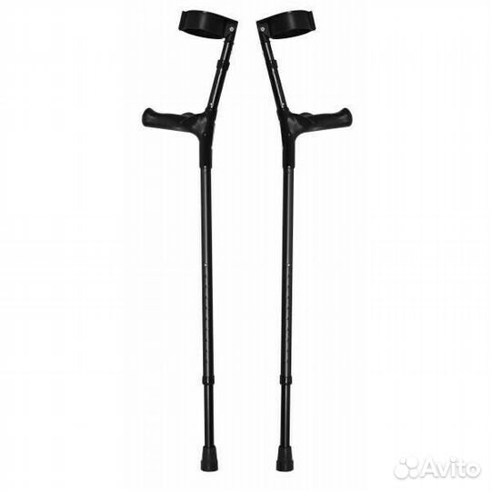 Костыль с опорой под локоть KR 404 (черный)