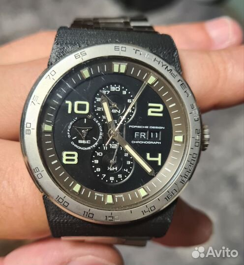 Часы Porsche Design P'6320 с неориг. браслетом