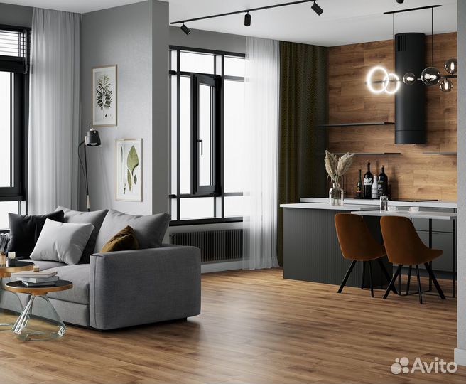 Керамогранит под дерево матовый структурный