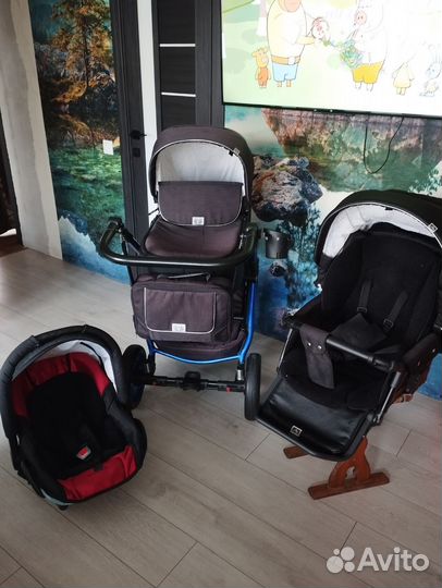Коляска 3в1 adamex reggio