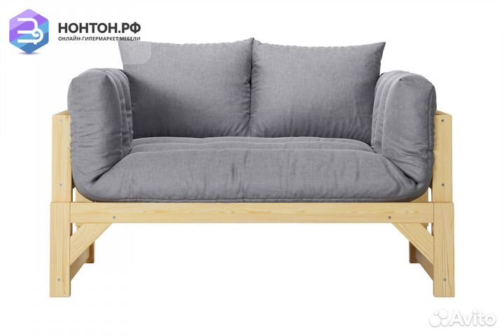 Диван кушетка Амбер светло-серый