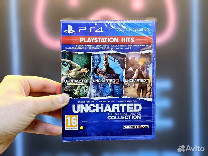 Диск ps4 Uncharted: Collection, русская версия