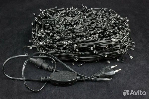 Гирлянда 50 метров шикарная с эффектом бахромы