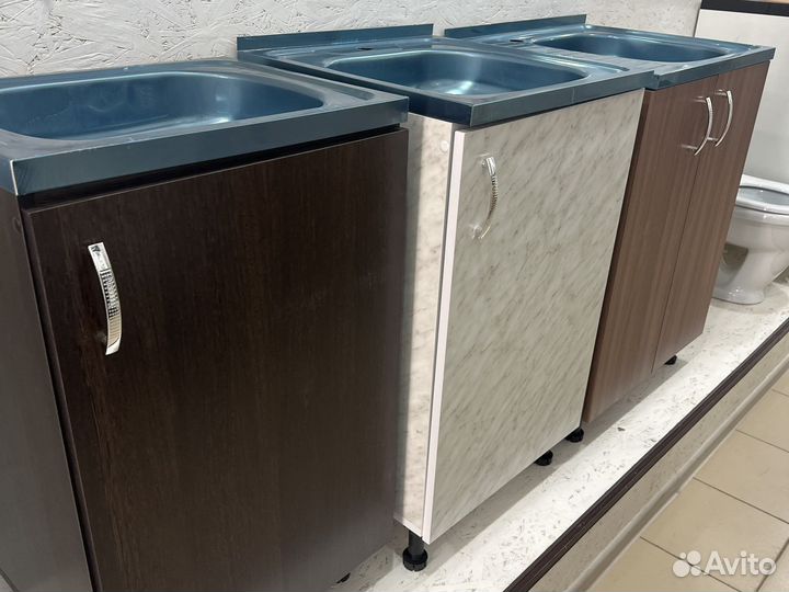 Тумба с мойкой для кухни новые