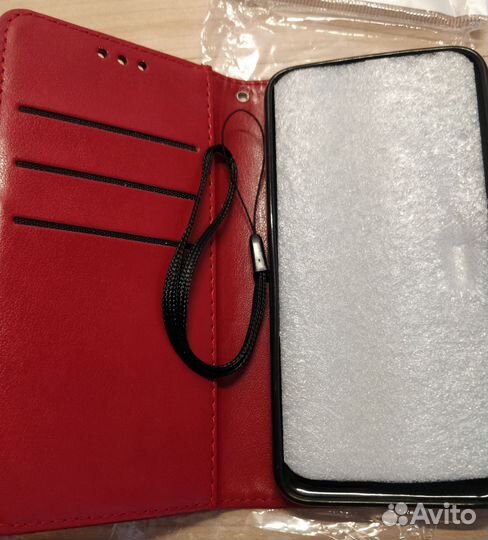 Кожаный чехол-книжка для Xiaomi Redmi 4X