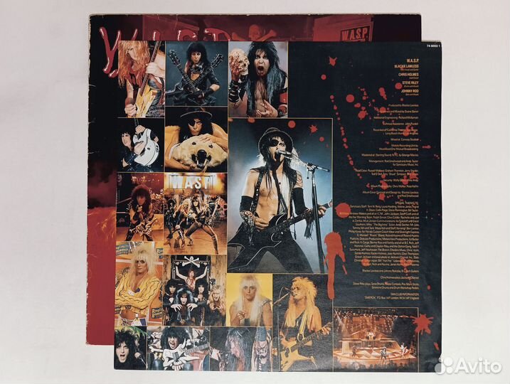 LP Wasp - Live In The Raw Germany Capitol 1987г