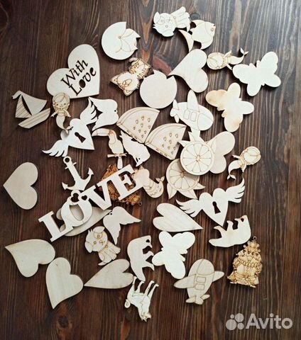 Деревянные и металлические заготовки для творчеств