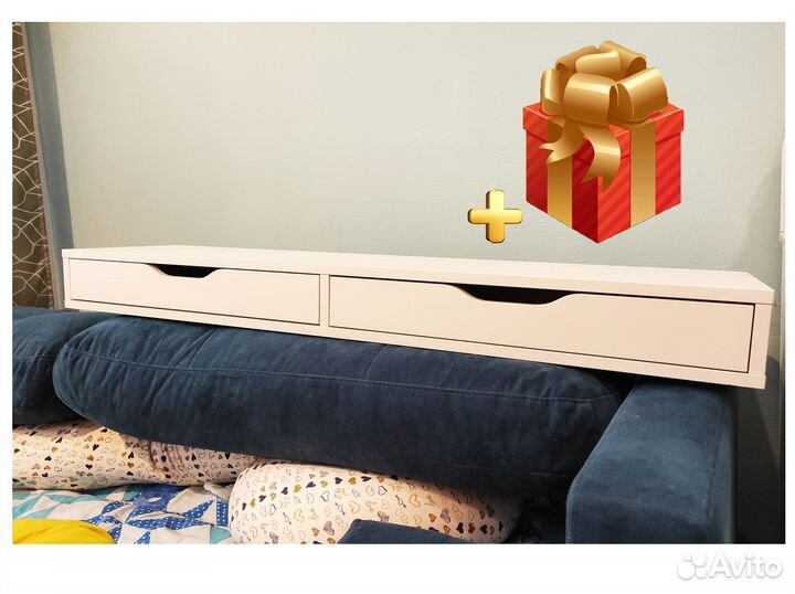 Полка консоль, столик с ящиками