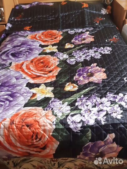 Покрывало + 2 наволочки, новые