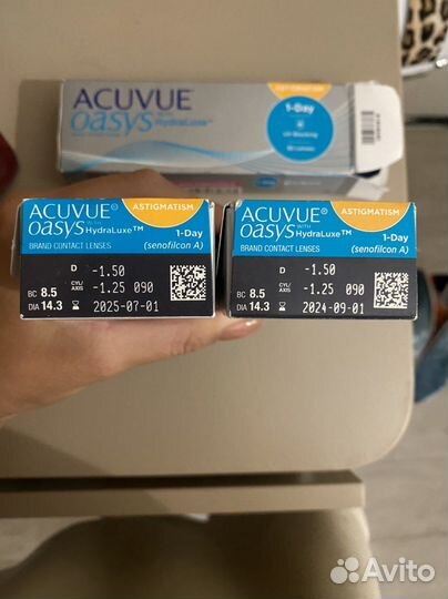 Линзы контактные acuvue oasys 1 day