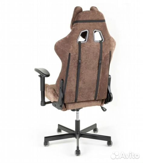 Игровое компьютерное кресло с подставкой для ног