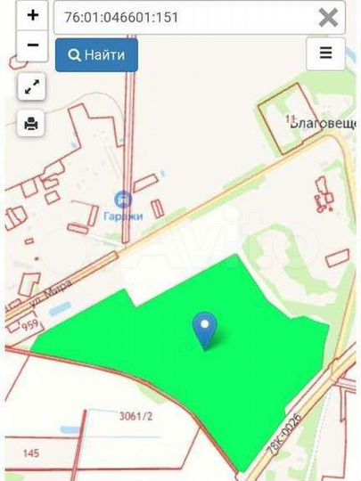 Участок 18,6 га (СНТ, ДНП)