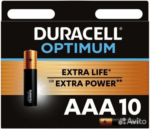 Батарея Duracell LR3(AAA) в наборе 10 шт