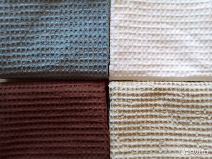 Вафельное полотенце для кухни для рук 69х37см