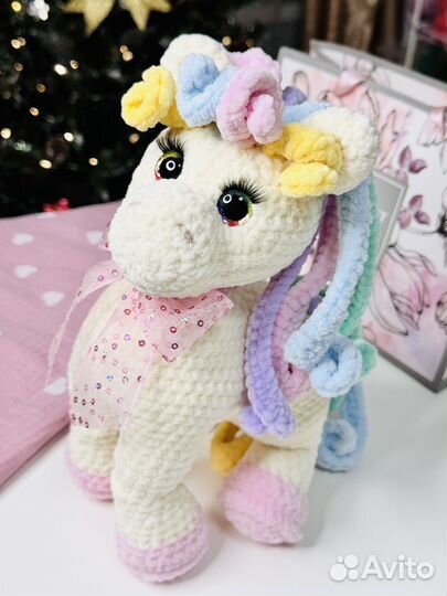 Мягкая игрушка единорог новый