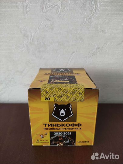 Наклейки panini рпл 2020-2021 1 блок(50 пакетиков)