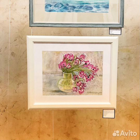 Картина «Увядающая красота» пастель