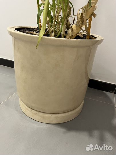 Гаршок для цветов большой,глиняный