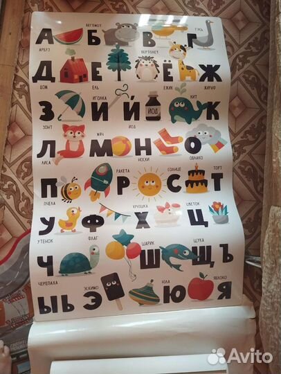 Обучающий плакат немецкий алфавит