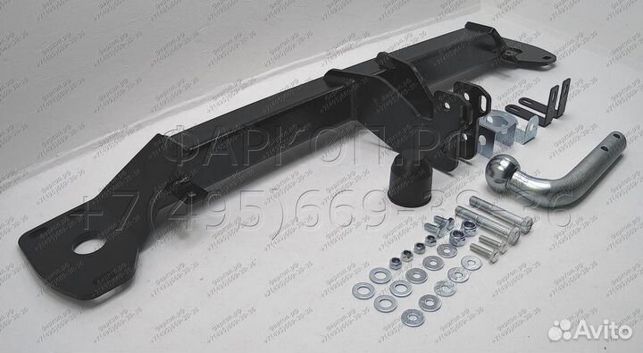 Фаркоп с оцинк. шаром Geely Tugella 2020- креплен