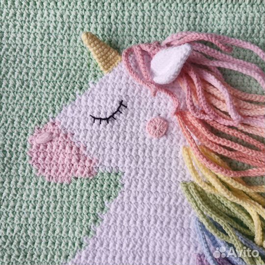 Настенное декоративное интерьерное панно Единорог