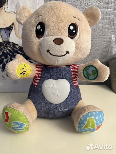 Игрушка chicco teddy emotion мишка говорящий