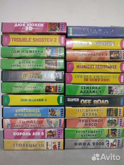 Картриджи sega 16 бит