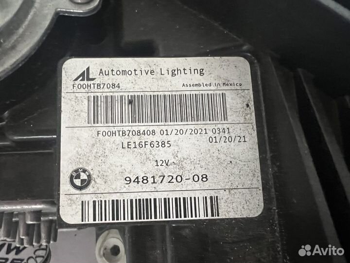 Фара правая LED USA BMW 3 G20 Г20 в сборе с блокам