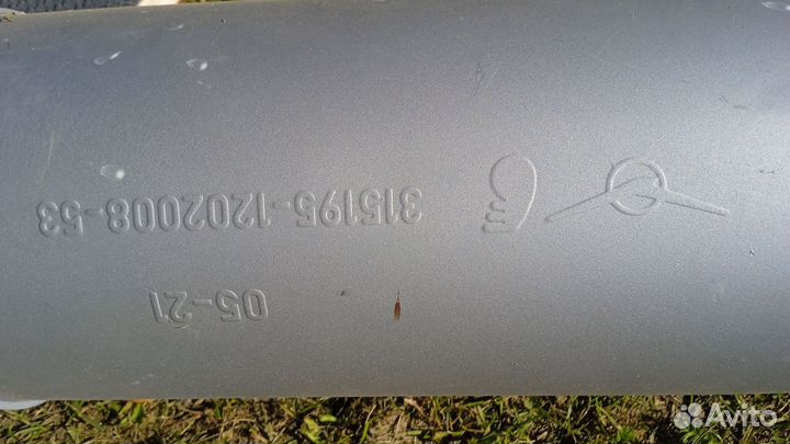 Глушитель УАЗ Хантер плюс резонатор