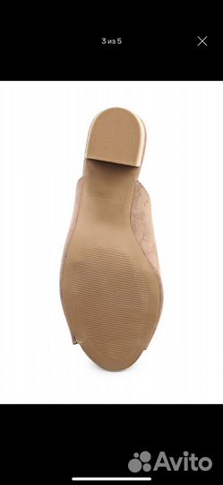 Сабо новые из искусственной замши