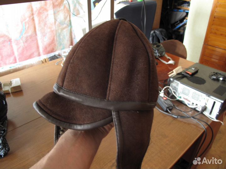 Шапка меховая из дубленой овчины, новая, не ношена