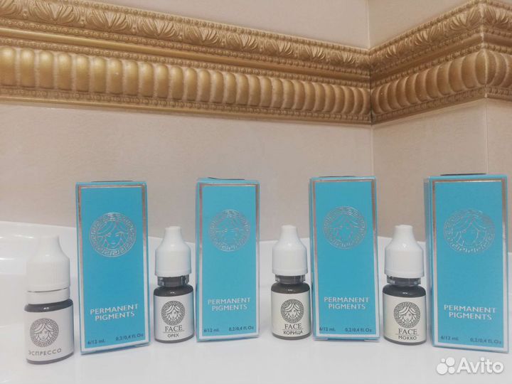 Пигменты для губ и для бровей перманентные face