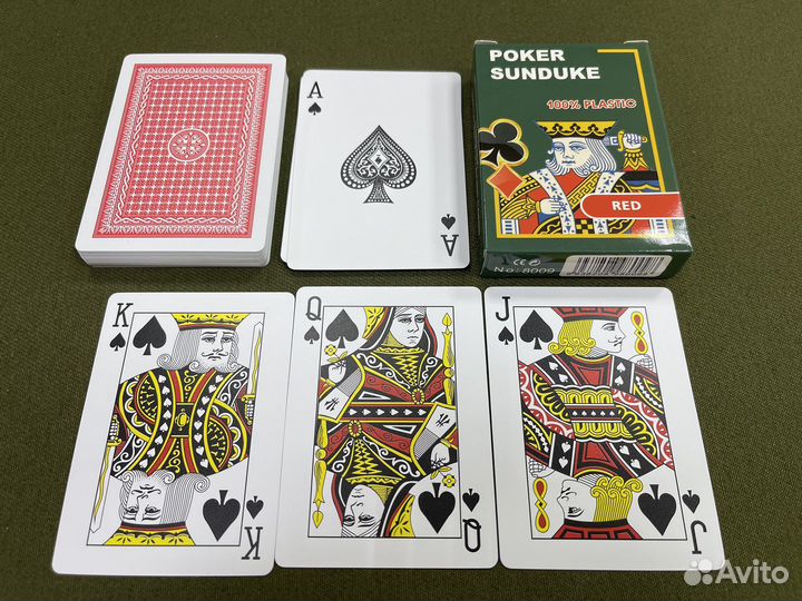 Карты Poker Sunduke Red