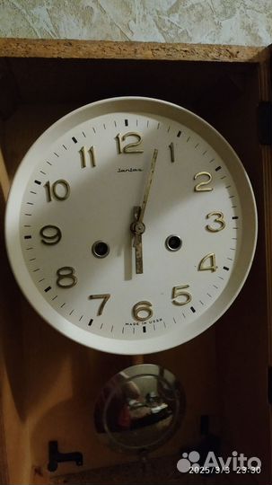 Часы настенные с боем янтарь СССР